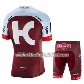 Set Wielershirt + Fietsbroek Kort 2018 Team Katusha Alpecin N001